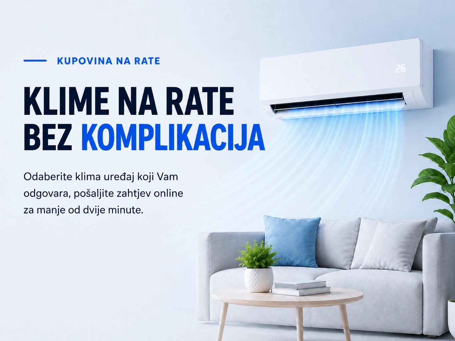 Klime na rate bez komplikacija